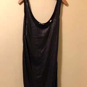 NWT Vince Large black above knee sequins dress